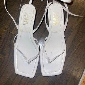 Zara sandle heels with straps